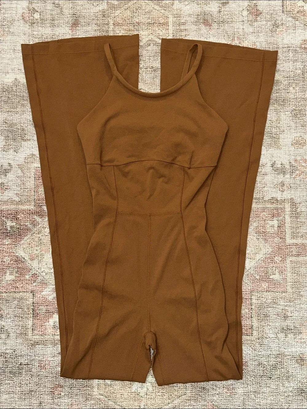 Woman’s XXS Brown Nike Flare Leg Athletic Romper - Picture 1 of 6